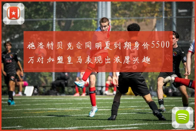 施洛特贝克合同明夏到期身价5500万对加盟皇马表现出浓厚兴趣