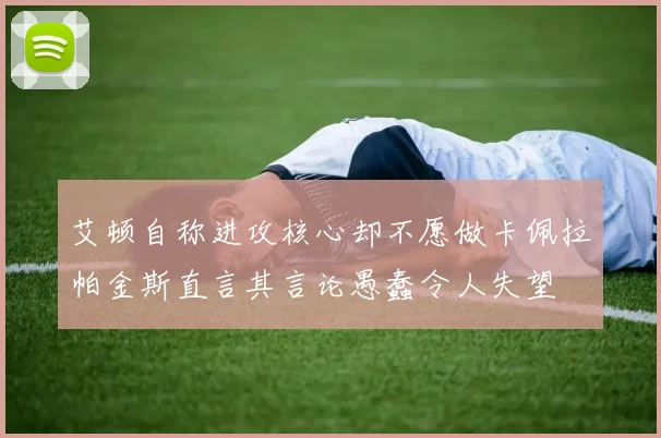 艾顿自称进攻核心却不愿做卡佩拉帕金斯直言其言论愚蠢令人失望